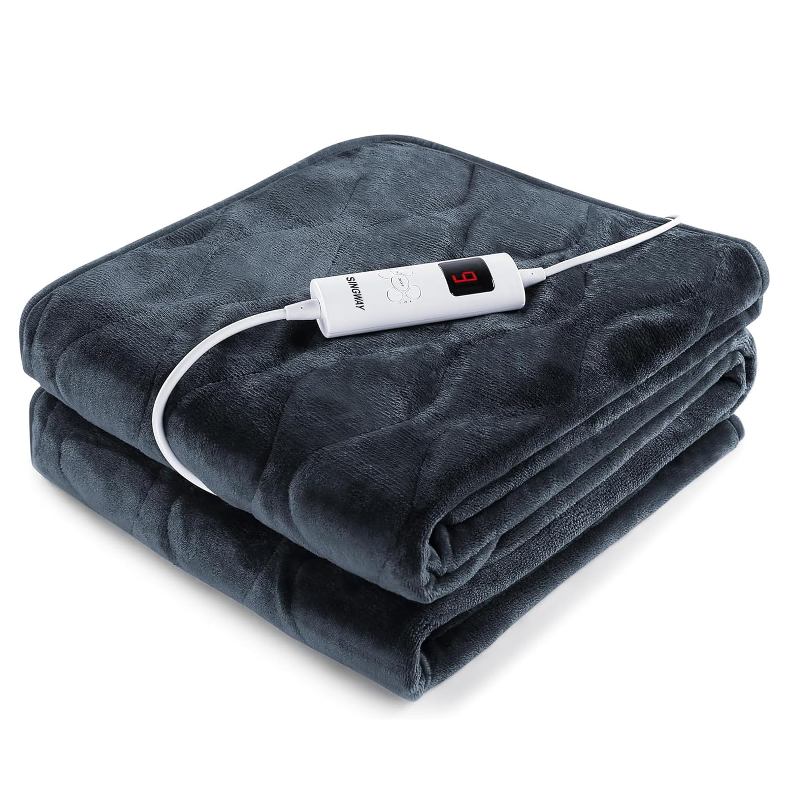 Amazon | 電気毛布 掛け敷き兼用 152×127cm フランネル 6段階温度調整